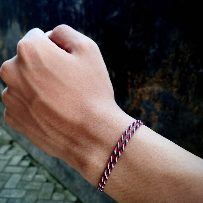 (GROSIR 12pcs) Gelang Tridatu Bali Asli Gelang Benang Telon Original Nyaman Dipakai Gelang Tridatu S