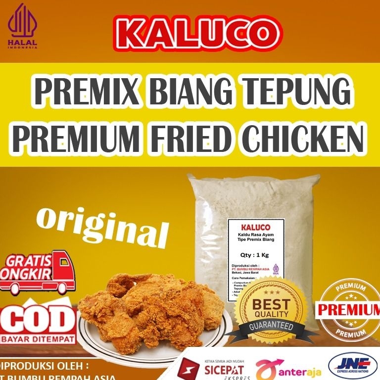 

Terdepan Tepung Premix Biang Fried Chicken Crispy Premium 1kg