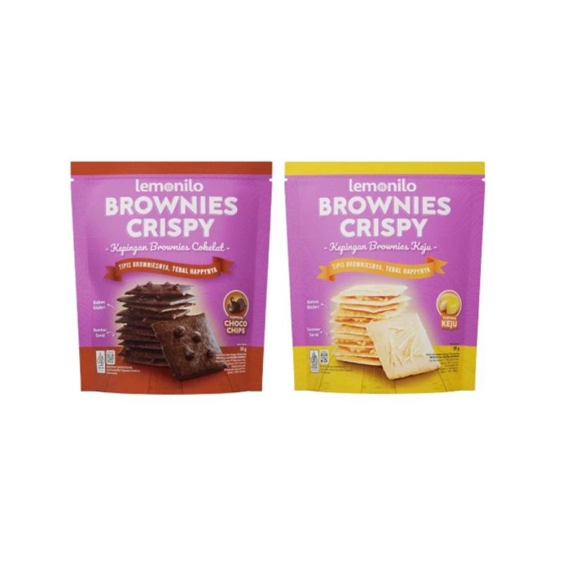 

Lemonilo Brownies Crispy Chocochips 35g / Lemonilo Brownies Crispy Keju 35g