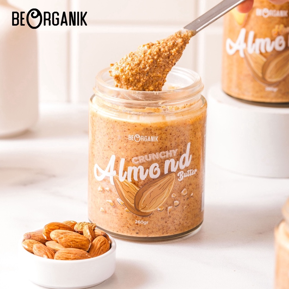 

Fresh Product Beorganik Roasted Almond Butter / Selai Almond 260Gr (Unsweetened, Gluten Free,Vegan)