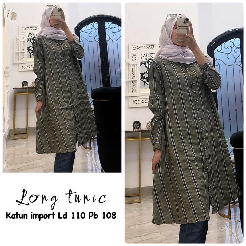 Long tunik katun import