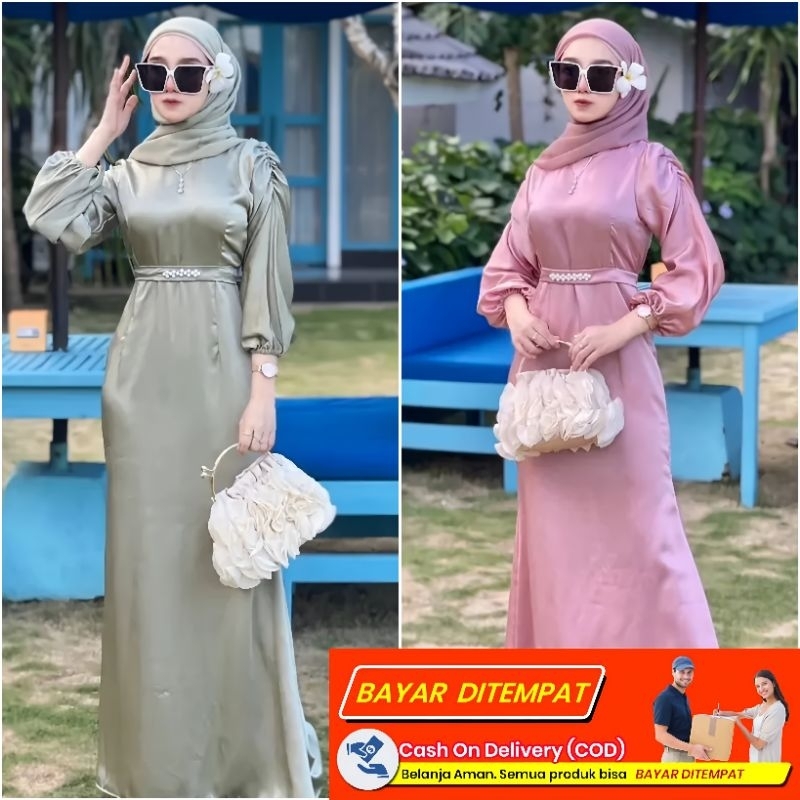TERBARU RANJANI DRESS SATIN | DRESS BRIDESMAID ( READY STOK) DRESS REMAJA KEKINIAN | DRESS BRIDESMAI