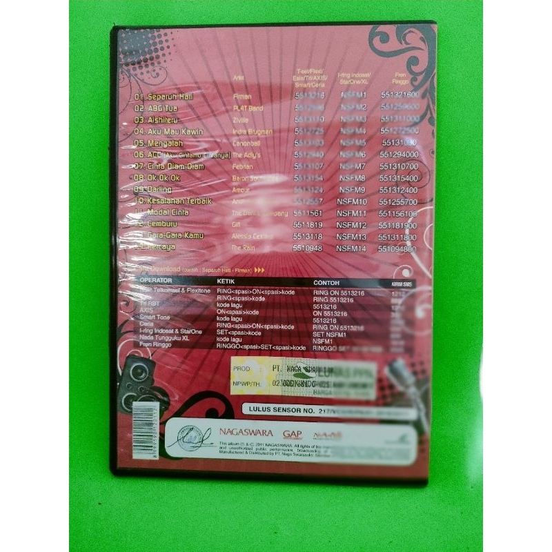 VCD original NAGASWARA 99'7 FM, radio temen