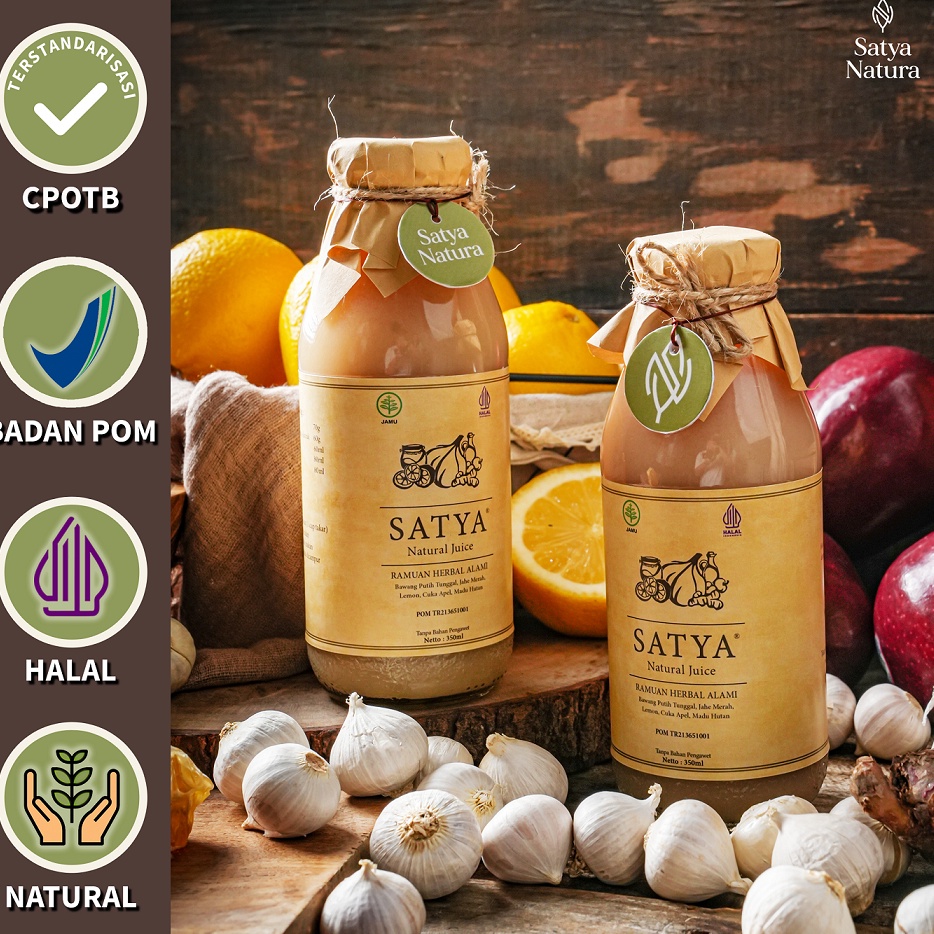 

Hanya disini SATYA Natural Juice (PAKET 2 Botol) Jus Bawang Putih Tunggal BPOM TR