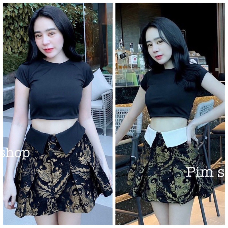 ONE SET ATASAN ROK CELANA NYLA IMPORT BKK