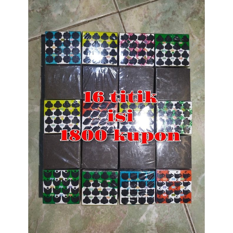 

12.12 gosokan uda terpotong rapi 16 titik isi 1800 kupon buruan