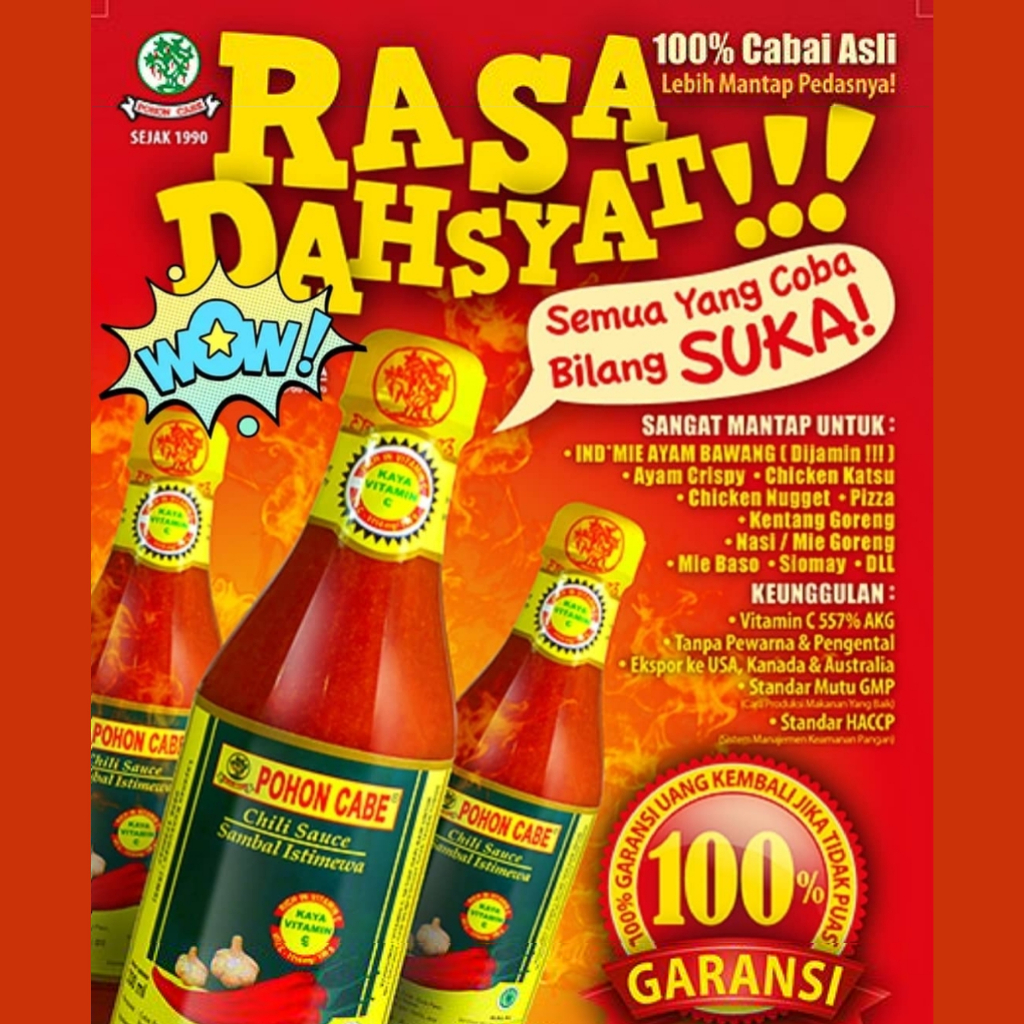 

Saus Sambal Pedas Pohon Cabe 140ml
