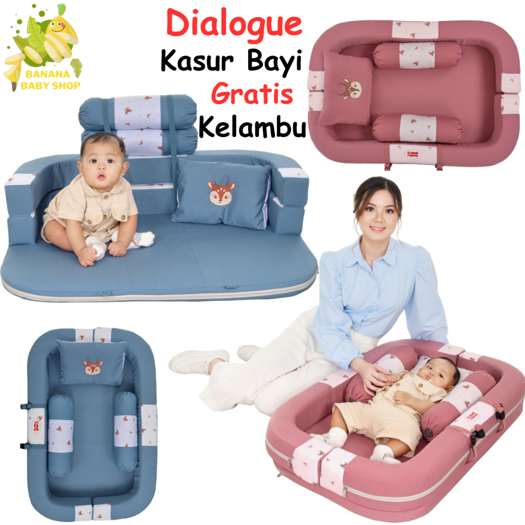 Dialogue Kasur Bayi Gratis Kelambu Deerly Series - Kasur Sofa Bayi Anak