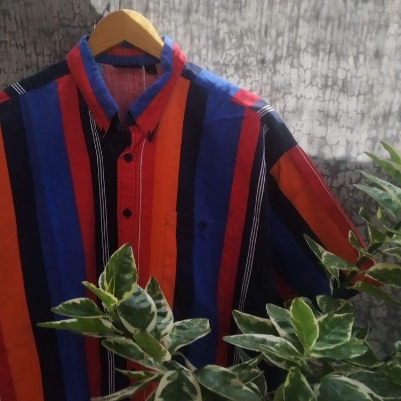 Kemeja Vintage Retro 90s Hutspak Men Made in USA