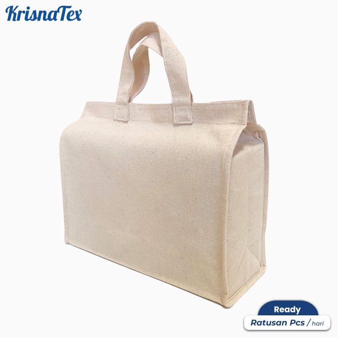 

✔FREE ONGKIR✅ Tas Hampers Jinjing Kanvas Natural Besar - Tas Bekal Lunch Bag Hamper