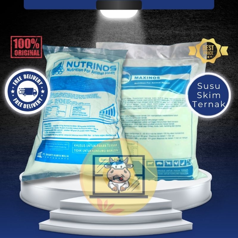 MAXINOS – NUTRINOS – RAYFAT 1 KG - Untuk Susu Khusus Hewan Ternak.