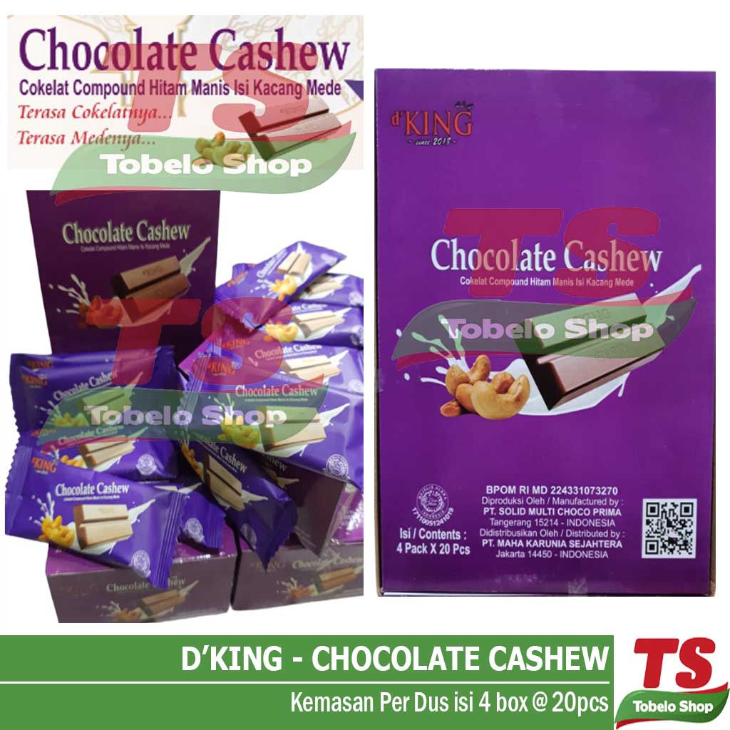 

TERLARIS DKING CASHEW (DUS) / DKING CHOCOLATE CASHEW BISCO / CHOCOLATE CASHEW / D'KING CASHEW / D'KING CHOCOLATE CASHEW / COKLAT CASHEW serbuuu !