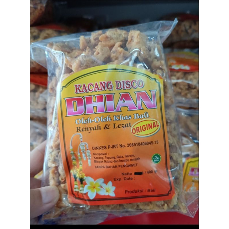 

KACANG DISCO ASLI KHAS BALI ORIGINAL "DHIAN" 400GR + BUBBLE WRAP