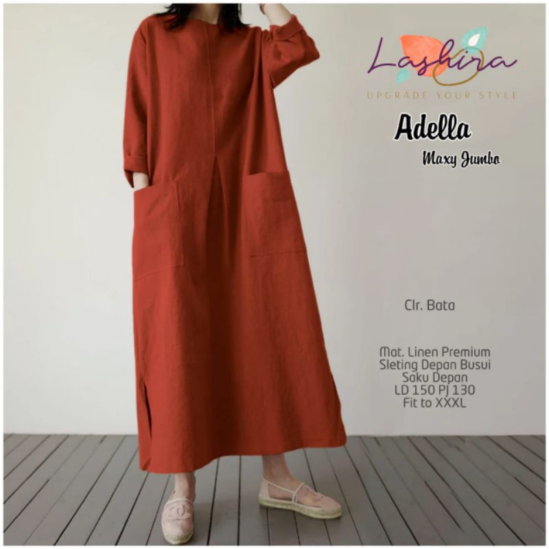 ADELLA DRESS POLOS LINEN