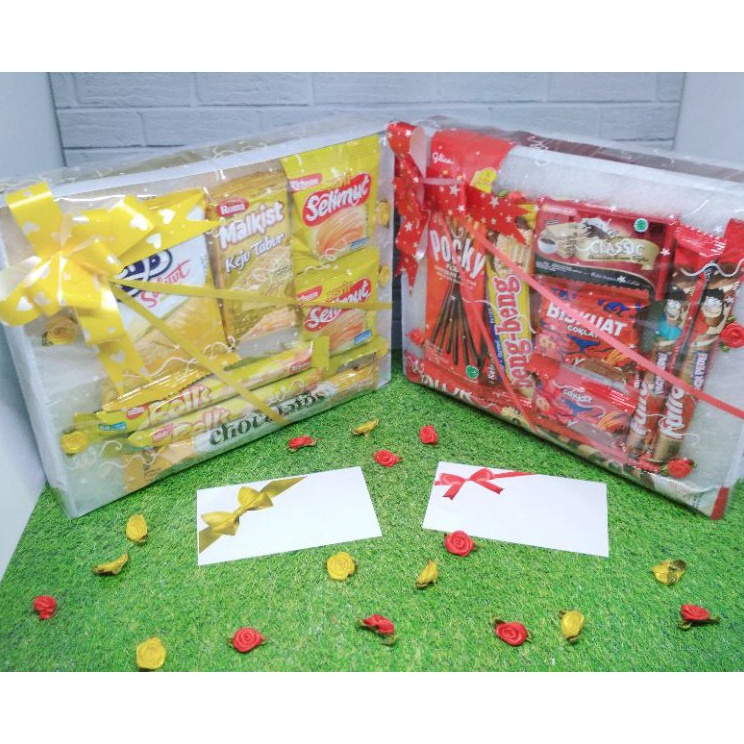 

HVZF6655 STOK SIAP 【COD [READY] Snack Box Mini Gift Hamper Birthday Hadiah Kado Ultah Valentine Parcel Lebaran Natal Wisuda (A)