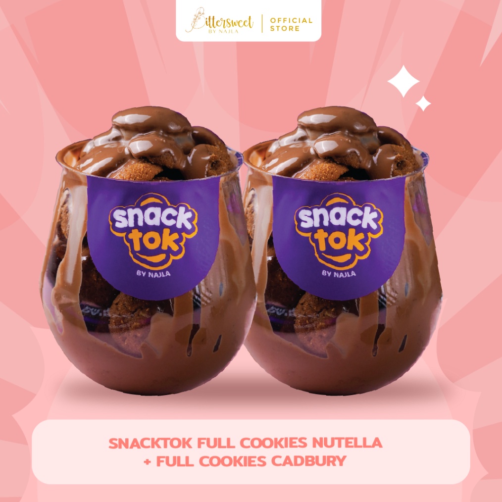 

12.12 Flash Sale Bittersweet by Najla - Bundle Snacktok Full Cookies ( Cadbury + Nutela ) grosir