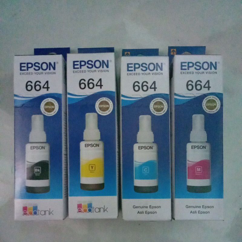 Tinta Epson 664 asli oryginal Tinta Original Epson 664 printer epson 664 Oryginal 100%