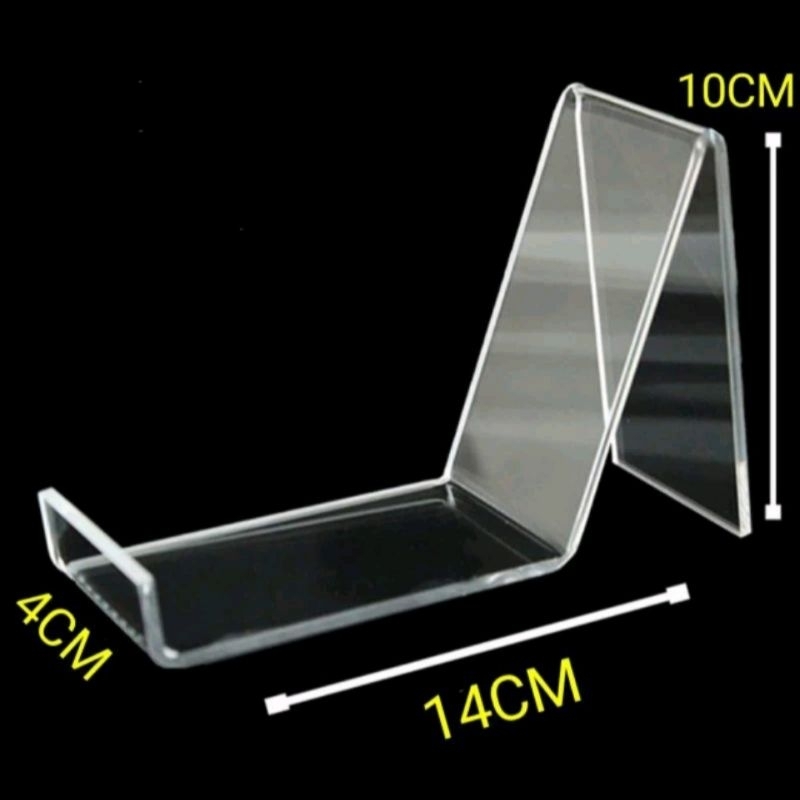 stand sepatu akrilik