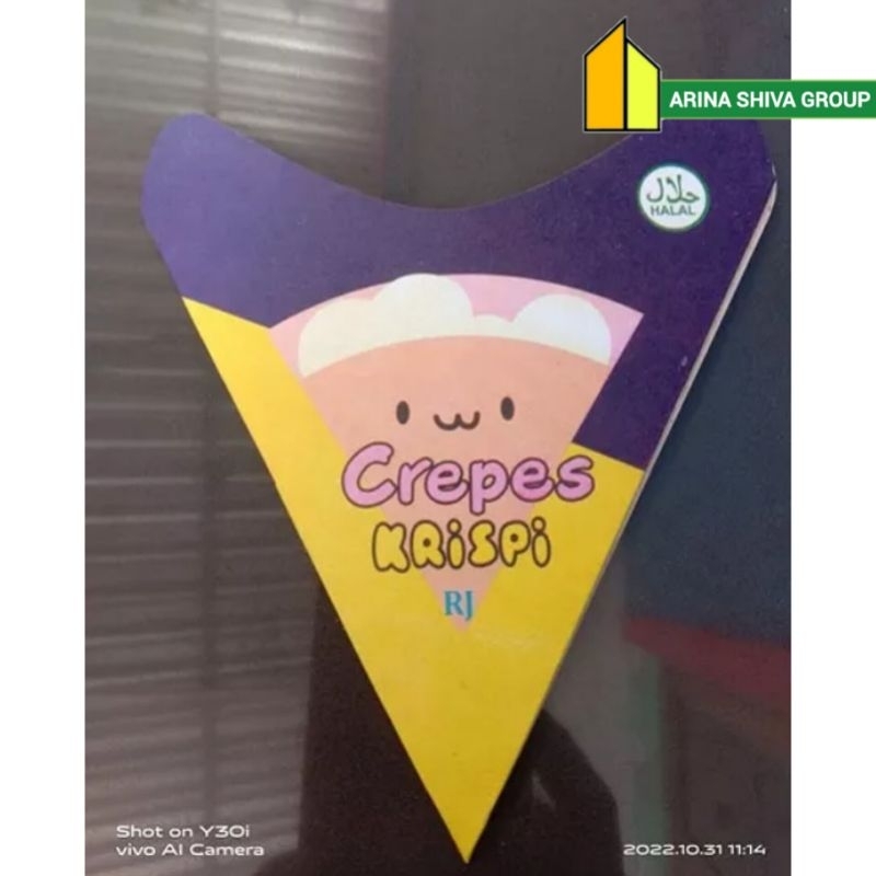 

300 LEMBAR KEMASAN CREPES LIPAT BAHAN DUPLEK PUTIH SUPER QUALITY | KERTAS LEKER KREPES CRISPY HIGH QUALITY | BOX LEKKER WAFFLE CROFFLE MURAH PRODUK TERBARU | TOKO KEMASAN ONLINE | TOKO ANEKA KEMASAN OFFICIAL | SHIVACORP 1965