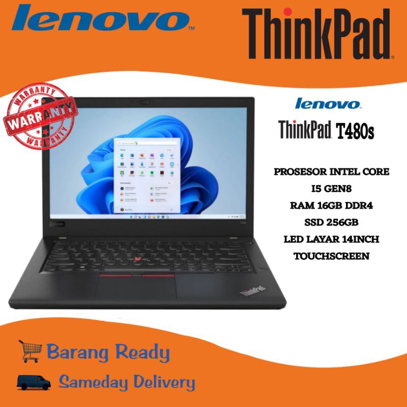 Laptop Lenovo Thinkpad T-Series T460 T470 T480 Intel Core i5 i7 SSD - Second Murah &amp; Bergaransi