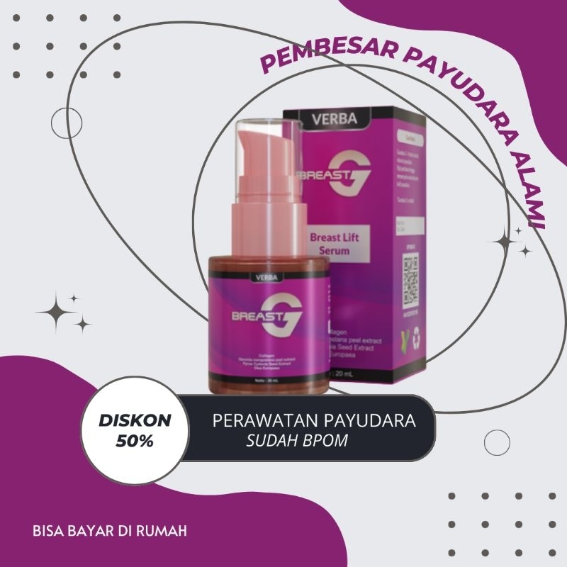 BREAST G, BREAST LIFT ORIGINIL (BPOM). Serum pembesar, pengencang, merawat kulit payu dara wanita al