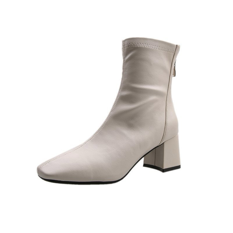 Sepatu Angkle boots heel wanita terbaru korea