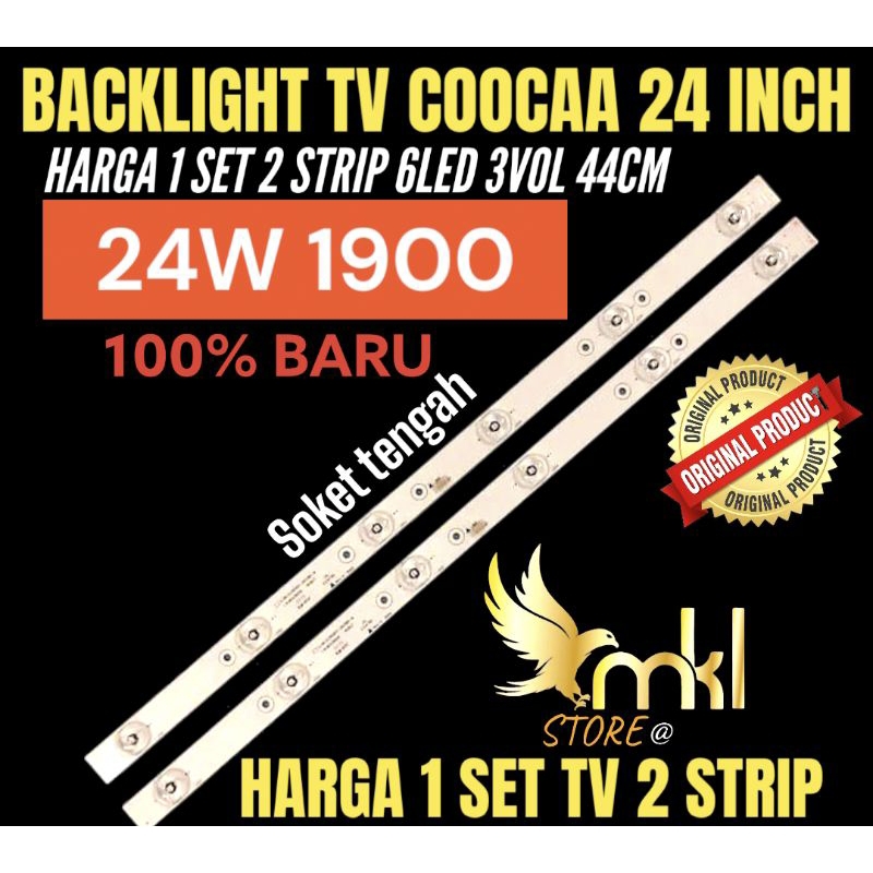 BACKLIGHT TV LED COOCAA 24 INCH 24W1900 BACKLIGHT TV COOCAA