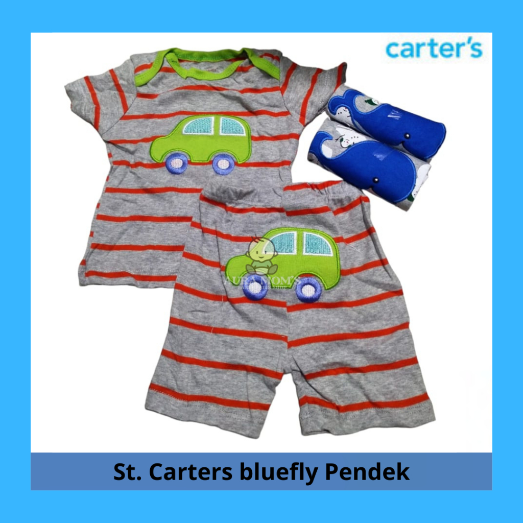Carters bluefly - Bayi Carter - Setelan Pendek Carters bluefly 4in1