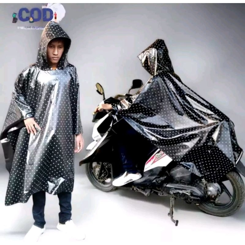 JAS HUJAN PONCO KELELAWAR POLKADOT MANTEL