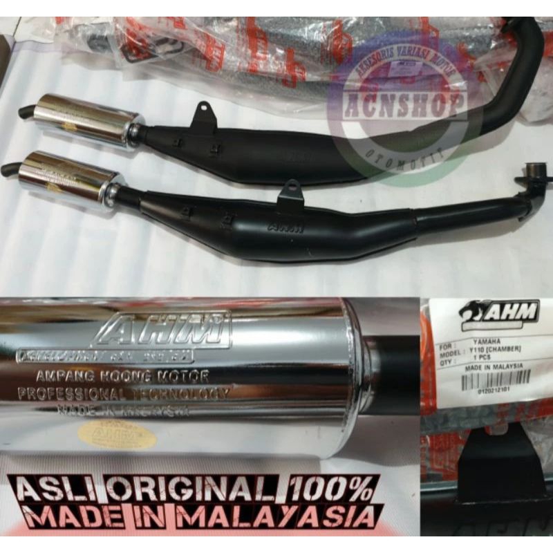 KNALPOT AHM YAMAHA F1ZR/SATRIA HIU/SATRIA 2 TAK/KNALPOT AHM F1ZR ORIGINAL MALAYSIA