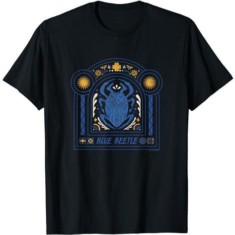 Kaos AnakBlue Beetle Ornamental Shrine-Like Scarab Symbol T-Shirt Pakaian Fashion Baju Atasan Anak L