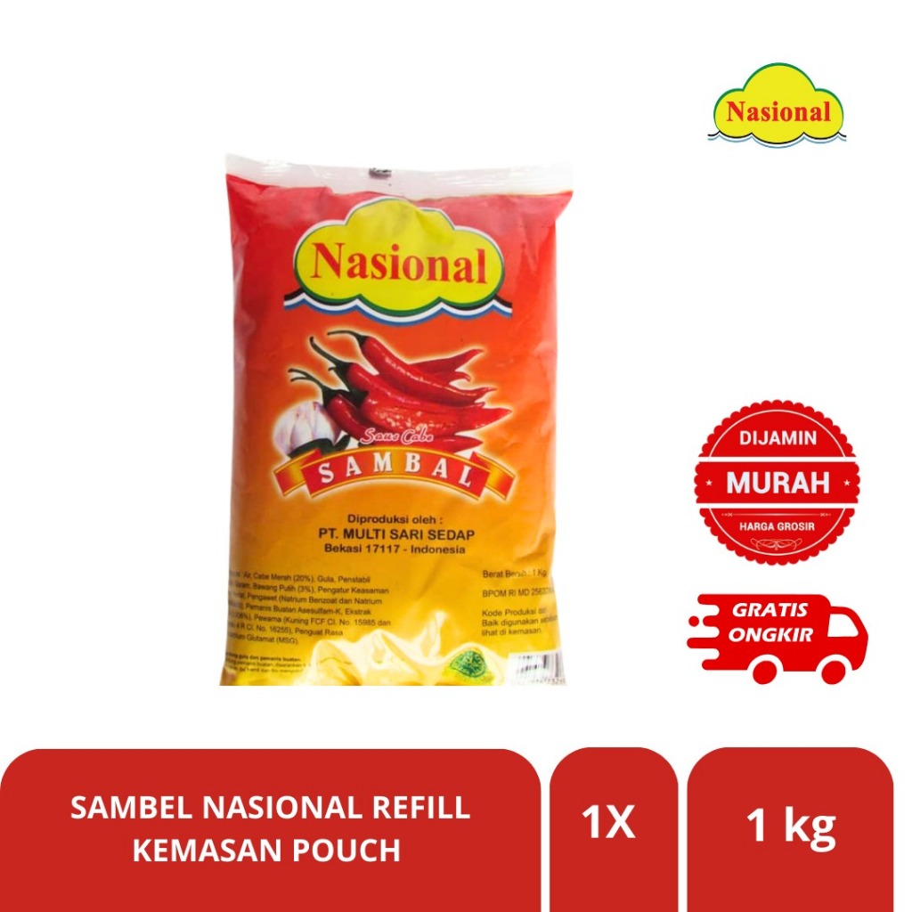 

RASA - Saos Sambal Nasional Refill / Saos Pedas Refill 1 KG