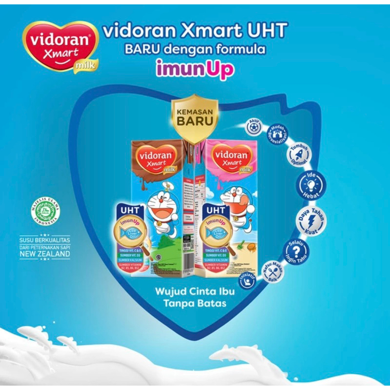 

Vidoran xmart UHT 175 ml ( susu UHT nutrisi lengkap )