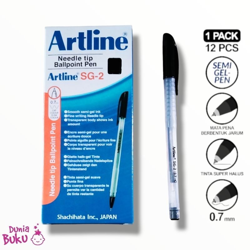 

( 1 Box / 12 Pcs ) Pulpen Artline / Artline Ballpoint Pen SG-2 / ORIGINAL