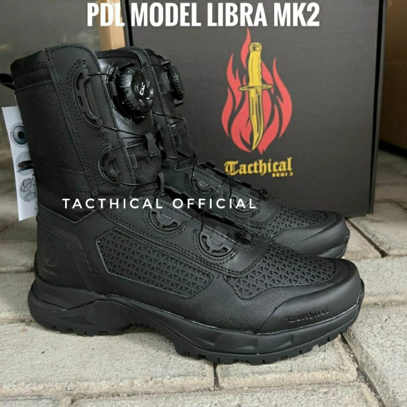 SEPATU PDL TALI PUTAR TACTICAL LIBRA MK2 KULIT ASLI SEPATU PDL TALI PUTAR
