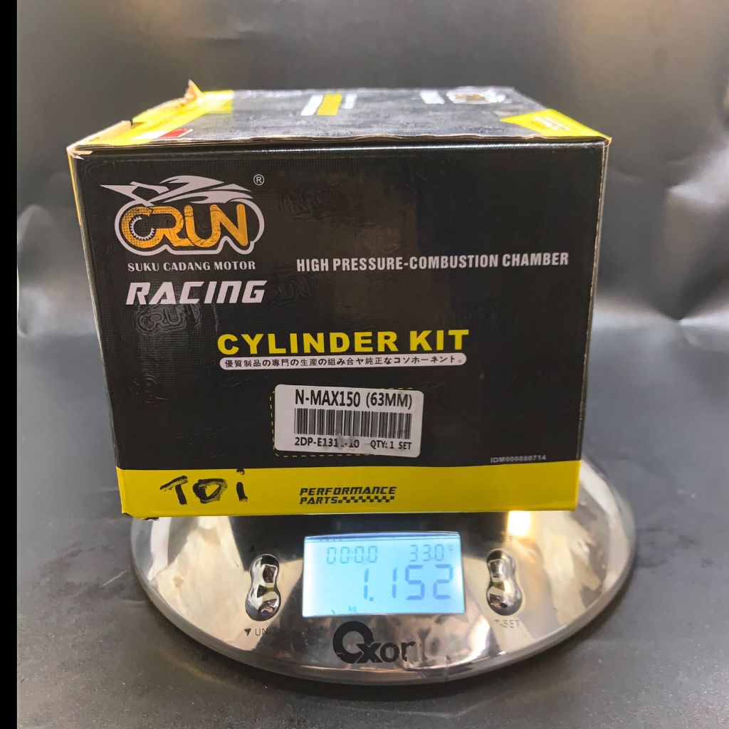 BLOK SEHER MOTOR NMAX,AEROX-155,LEXI-155 KIT 63MM MERK CRUN