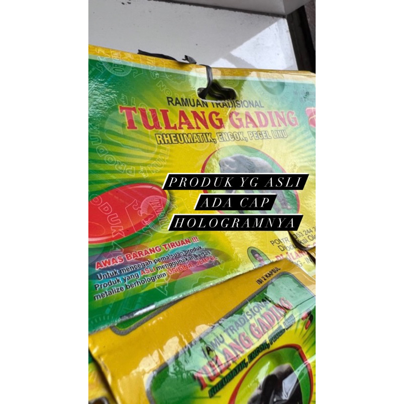 herbal kapsul tulang gading