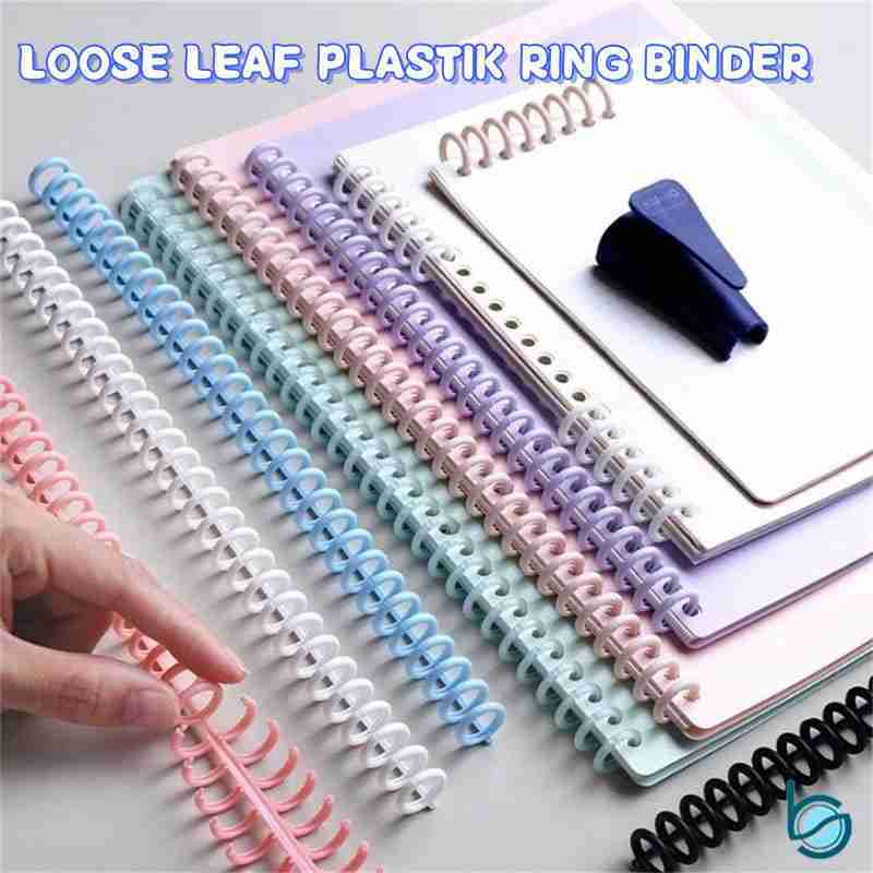 

Loose Leaf Ring Binder DIY Scrapbooking Spiral 30 Lubang 12mm Loose-leaf A4 B5 A5 A6 A7 - Best Stationary