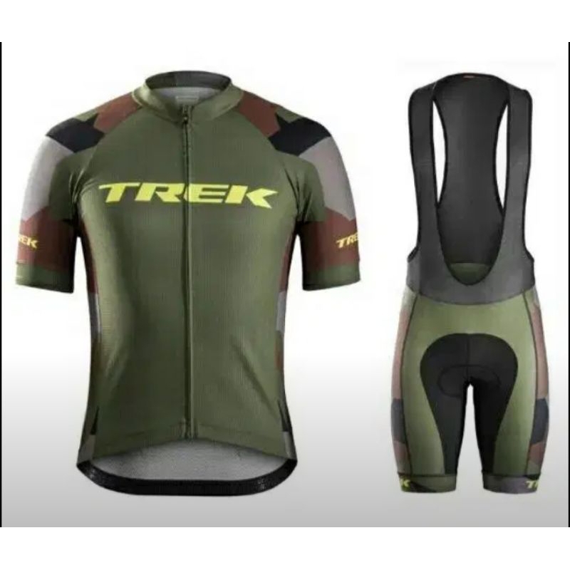 Jersey set BIB coolmax  trek sepeda roadbike MTB Seli mini trek