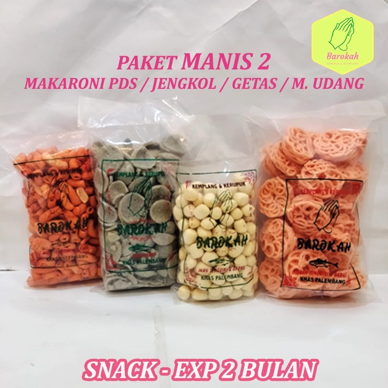 

PAKET MANIS 2 KERUPUK MAKARONI PEDAS JENGKOL GETAS SUPER KERUPUK MAWAR UDANG