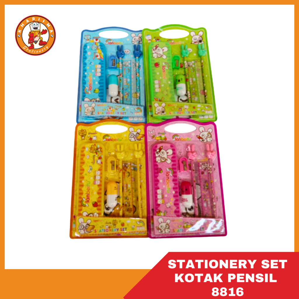 

KOTAK PENSIL RABBIT CUT 8816 / STATIONERY SET KARAKTER LUCU / PAKET ALAT TULIS MURAH [5036373]