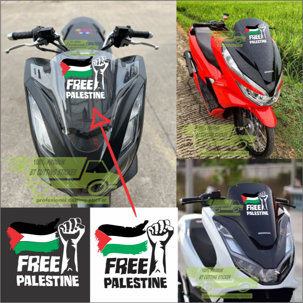 stiker free palestine sticker visor pcx stiker motor pcx sticker visor free palestine sticker paleti