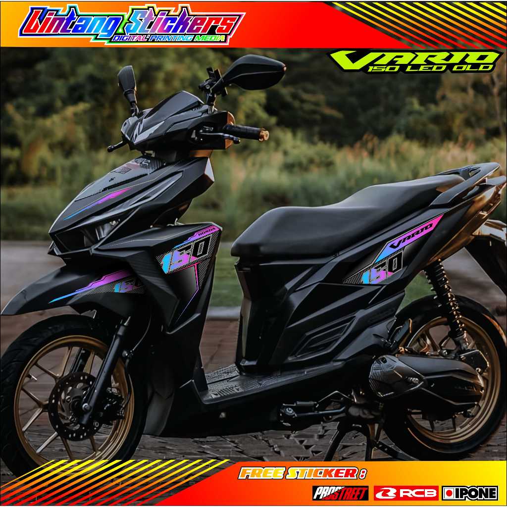 STRIPING VARIASI MOTOR VARIO 150 LED OLD / STICKER LIST VARIO 150 LED OLD