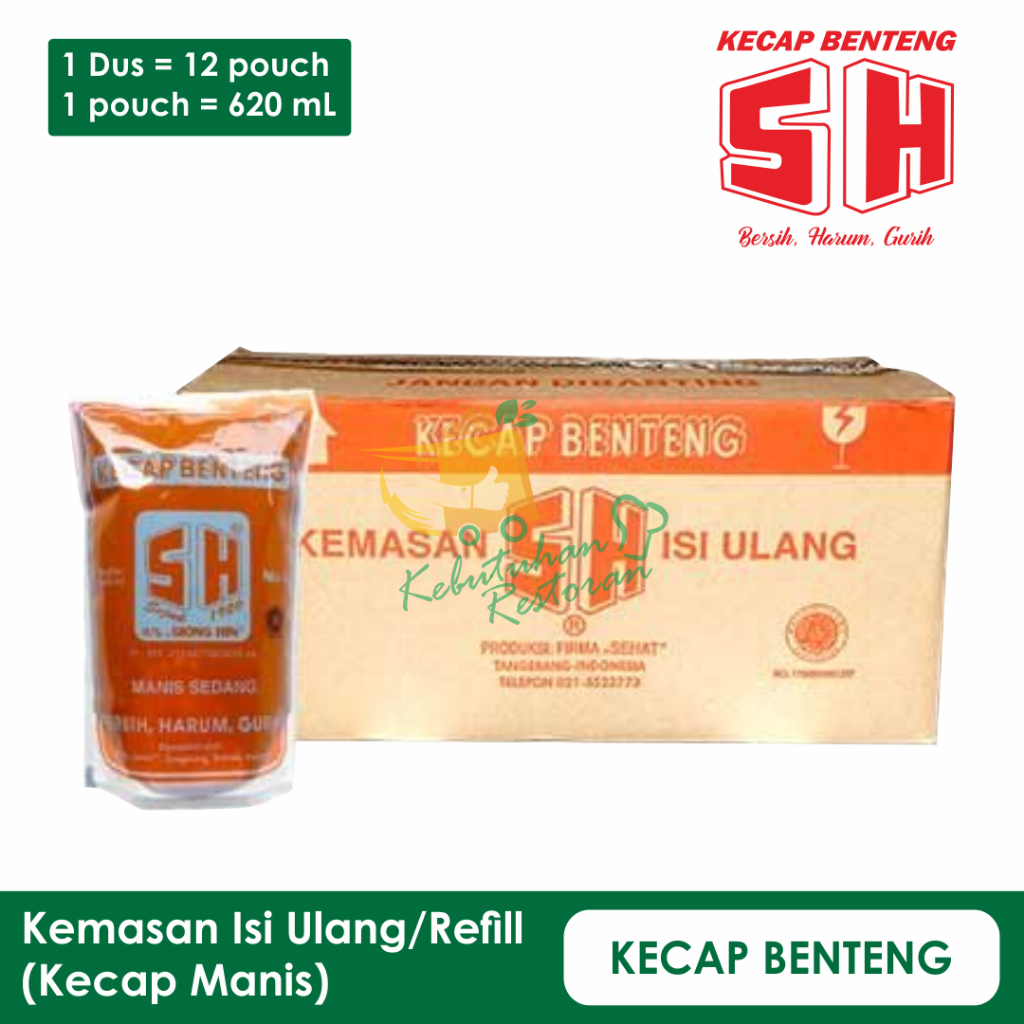 

Refill 620ml] Kecap Benteng / Kecap Manis SH / Kecap Manis Refill Pouch / Sembako / Kebutuhan Restoran