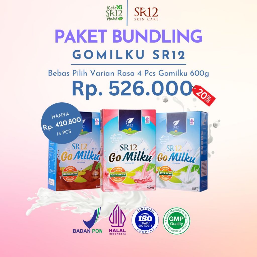 

PAKET BUNDLING GOMILKU SR12/ETAWA/PREMIUM/GOMILKU/BPOM