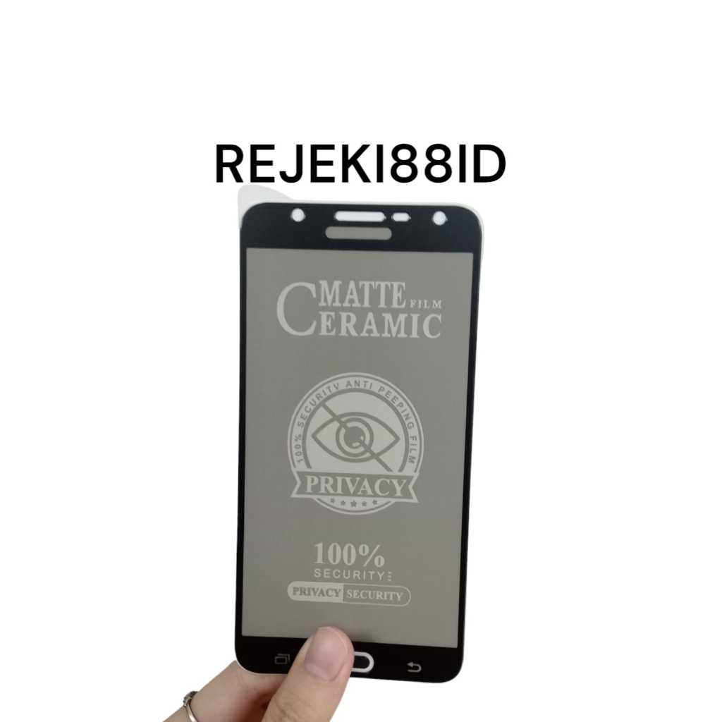 ANTI GORES ANTI SPY PRIVACY MATTE CERAMIC SAMSUNG J7 J7 CORE