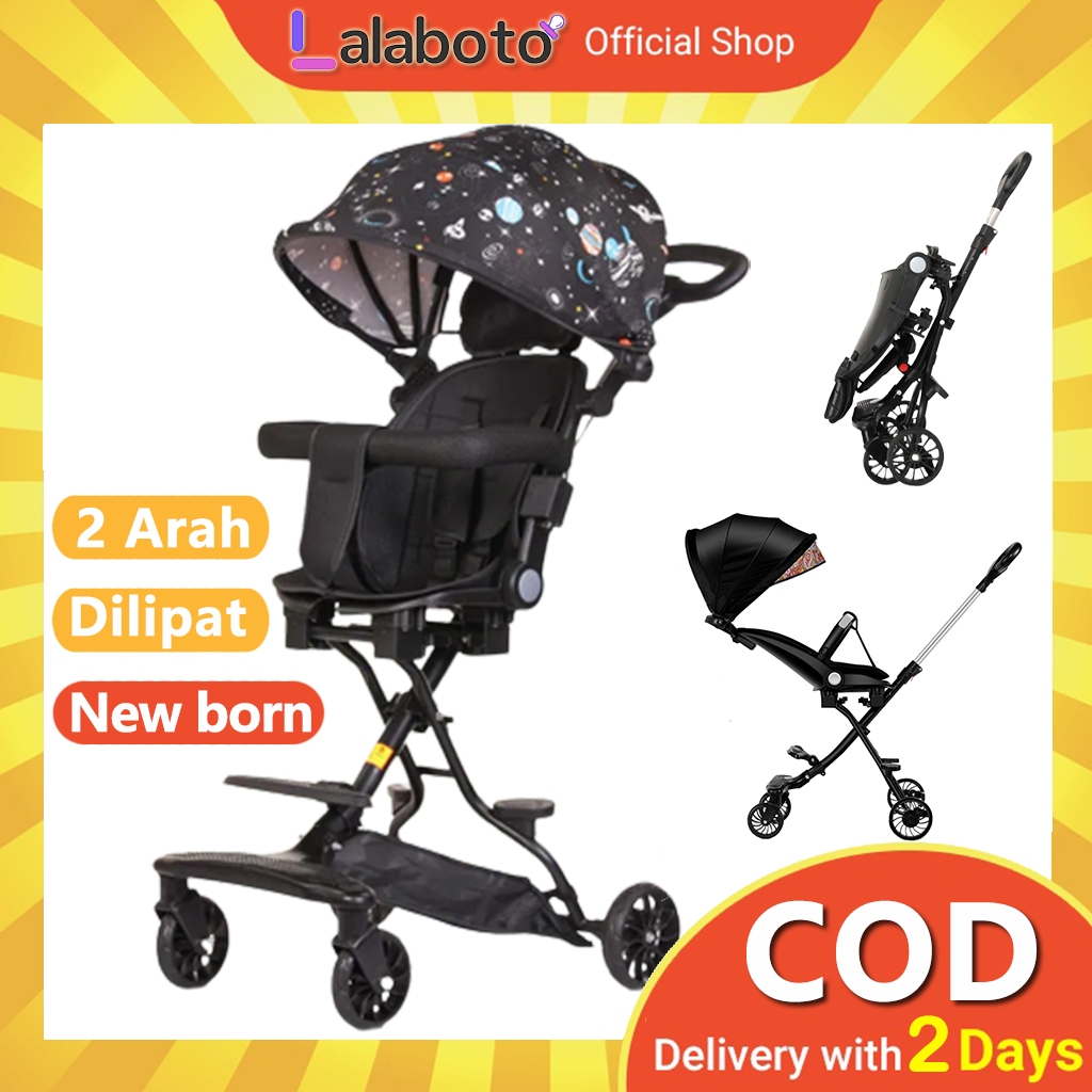 Lalaboto Magic Stroler Bayi Lipat Travelling stroller Sepeda Anak Newborn to 5 Tahun