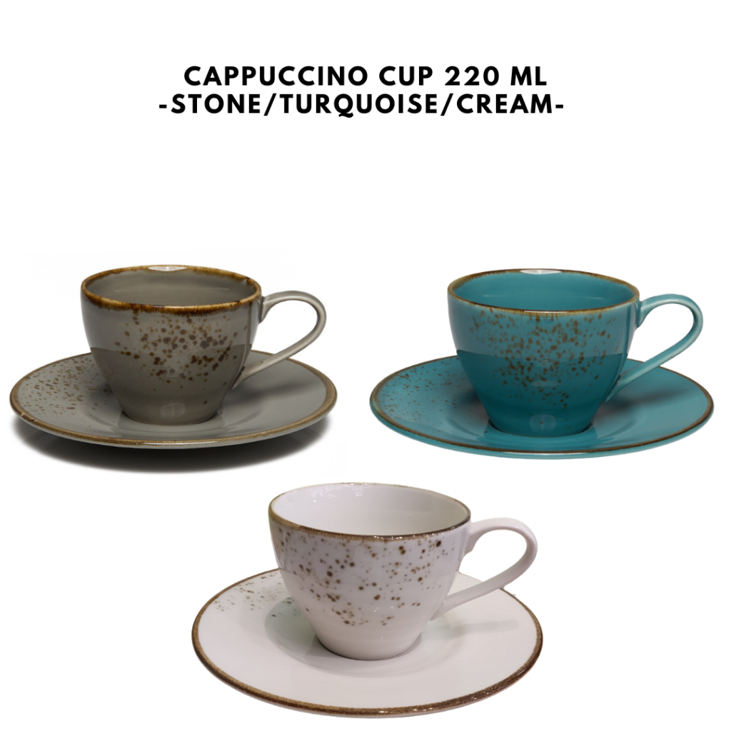 Cangkir Kopi Teh Aesthetic Cappuccino Espresso Cup Keramik - HOMEWARE DEPO