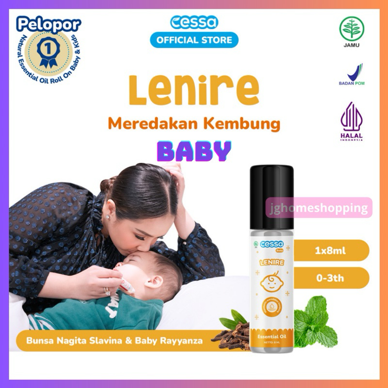 cessa baby lenire essential oil meredakan kembung dan menenangkan bayi rewel