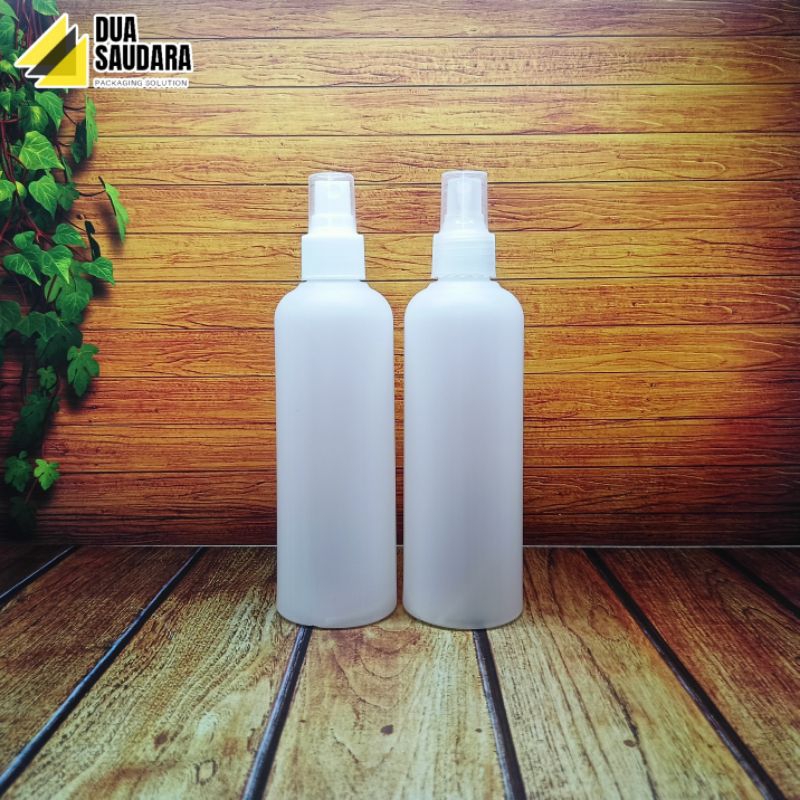 Botol spray 250ml HDPE natural tutup Spray putih/bening